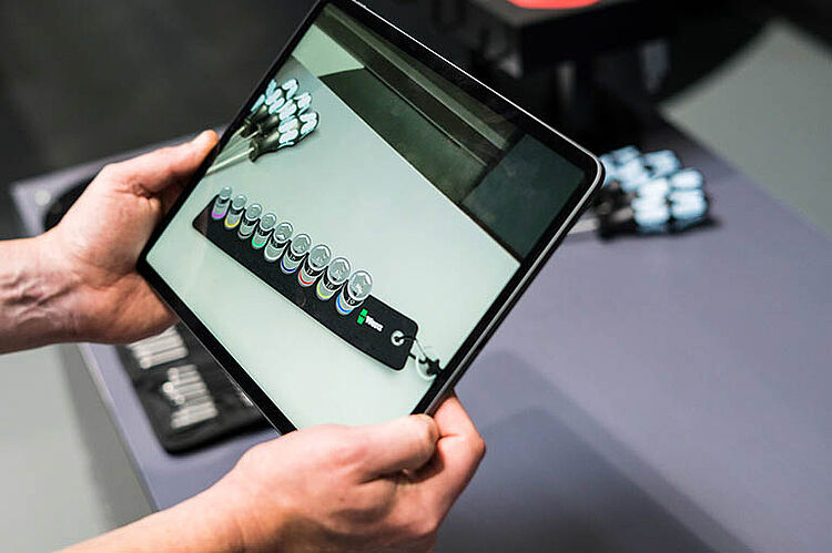 Wera Werkzeuge in Augmented Reality auf dem Tablet